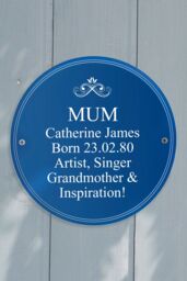 Personalised Memento Company Personalised Heritage Plaque in Navy - thumbnail 4
