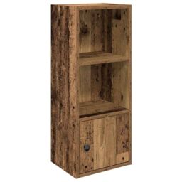 Berkfield Home Bookcase Old Wood 31x24x77 cm Engineered Wood in Brown - Size: 31 x 24 x 77 cm - thumbnail 2