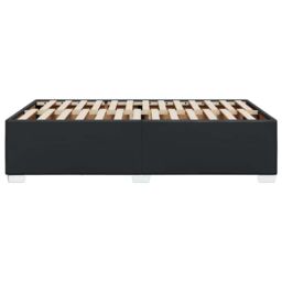 Berkfield Home Bed Frame without Mattress Black¬†Double Faux Leather in Black - Size: Double - thumbnail 5