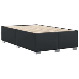 Berkfield Home Bed Frame without Mattress Black¬†Double Faux Leather in Black - Size: Double - thumbnail 6