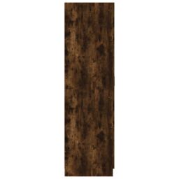 Berkfield Home Wardrobe Smoked Oak 80x50x180 cm Engineered Wood in Brown - Size: 80 x 50 x 180 cm - thumbnail 4