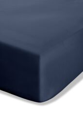 Catherine Lansfield 'Easy Iron Percale' Combed Polycotton 25cm Depth Sheet in Navy - Size: King Fitted - thumbnail 2