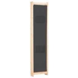 Berkfield Home 3-Panel Room Divider Grey 120x170x4 cm Fabric - Size: 120 x 170 x 4 cm - thumbnail 4
