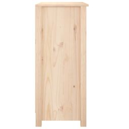 Berkfield Home Sideboard 70x35x80 cm Solid Wood Pine in Brown - Size: 70 x 35 x 80 cm - thumbnail 4