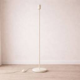 CGC Lighting CGC Lena Off-White Straight Floor Lamp in Cream - thumbnail 1
