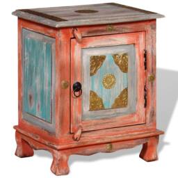 Berkfield Home Nightstand Solid Mango Wood Orange