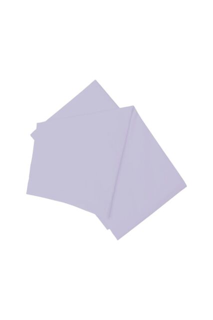 Belledorm Easy Care 200 Thread Count Cotton Polyester Percale Flat Sheet in Pale Lilac - Size: Single - image 1
