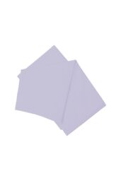 Belledorm Easy Care 200 Thread Count Cotton Polyester Percale Flat Sheet in Pale Lilac - Size: Single