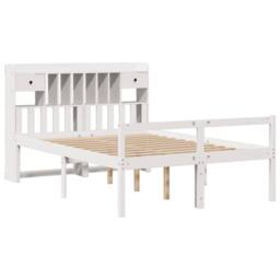 Berkfield Home Bookcase Bed without Mattress White 160x200 cm Solid Wood Pine - thumbnail 3