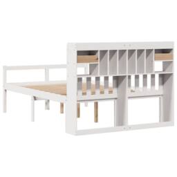 Berkfield Home Bookcase Bed without Mattress White 160x200 cm Solid Wood Pine - thumbnail 6