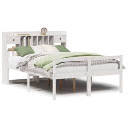 Berkfield Home Bookcase Bed without Mattress White 160x200 cm Solid Wood Pine - thumbnail 2