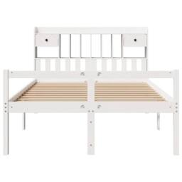 Berkfield Home Bookcase Bed without Mattress White 160x200 cm Solid Wood Pine - thumbnail 4