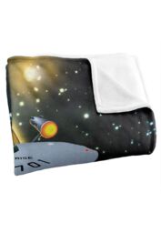 Star Trek 50Th Ship Silky Touch Super Soft Throw Blanket 152 X 127 cm in White - thumbnail 3