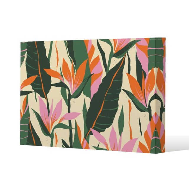 Benjamin Tate Design Jungle Plants (Canvas Print) / 61 x 41 x 4cm in Natural - Size: 61 x 41 x 4 cm - image 1