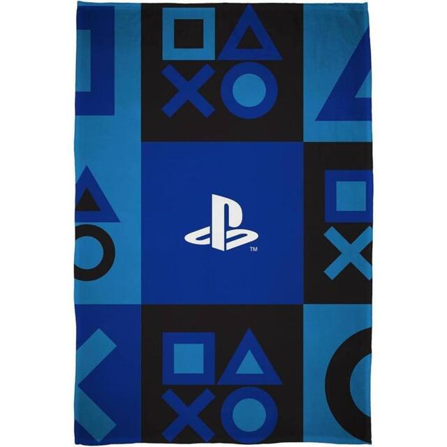 Playstation Fleece Icons Blanket in Royal - Size: Crib - image 1