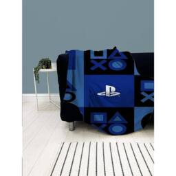 Playstation Fleece Icons Blanket in Royal - Size: Crib - thumbnail 2