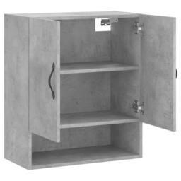 Berkfield Home Wall Cabinet Concrete Grey 60x31x70 cm Engineered Wood - Size: 60 x 31 x 70 cm - thumbnail 6