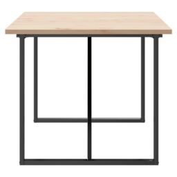 Berkfield Home Dining Table O-Frame 180x90x75.5 cm Solid Wood Pine & Steel in Brown - thumbnail 5