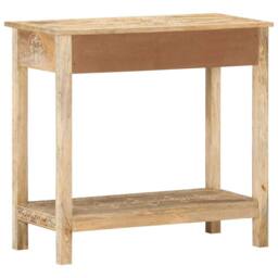 Berkfield Home Console Table 80x35x74 cm Solid Mango Wood in Brown - Size: 80 x 35 x 74 cm - thumbnail 4