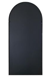 "MirrorOutlet The Arcus - Antique Black Framed Arched Window Leaner/Wall Mirror 71"" X 33.5"" (180x85CM) - Size: 1 Pack" - thumbnail 6
