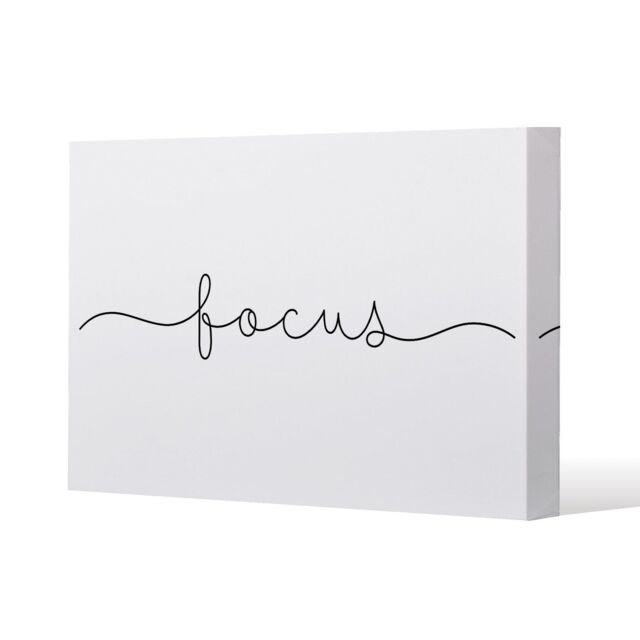 Benjamin Tate Design Text Focus (Canvas Print) / 61 x 41 x 4cm in Natural - Size: 61 x 41 x 4 cm - image 1
