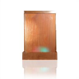 Primrose Vertical Corten Steel Water Wall Feature Colour Changing LED 175cm in Copper - thumbnail 6