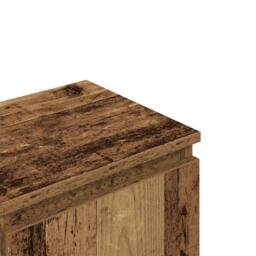 Berkfield Home TV Cabinet Old Wood 102x30x36 cm Engineered Wood in Brown - Size: 102 x 30 x 36 cm - thumbnail 8