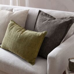 Yard Tryfan Textured 100% Cotton Cushion in Natural - Size: 50 cm x 50 cm - thumbnail 7