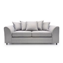 Abakus Direct Darcy 2 Seater Sofa in Smart Linen Fabric 4 colours in Light Grey