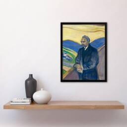 Artery8 Edvard Munch Framed Wall Art Print Friedrich Nietzsche Portrait - Size: A4 - thumbnail 2