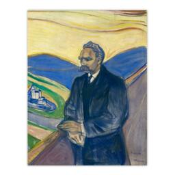 Artery8 Edvard Munch Framed Wall Art Print Friedrich Nietzsche Portrait - Size: A4 - thumbnail 3