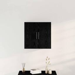 Berkfield Home Wall Cabinet Black Oak 60x31x60 cm Engineered Wood - Size: 60 x 31 x 60 cm - thumbnail 4