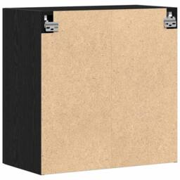 Berkfield Home Wall Cabinet Black Oak 60x31x60 cm Engineered Wood - Size: 60 x 31 x 60 cm - thumbnail 8