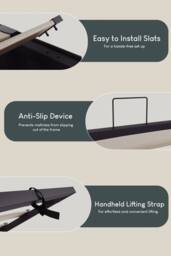 Home Discount Vida Designs Vanita 'Single Ottoman Bed Frame' Storage Linen Fabric in Dark Grey - Size: Single - thumbnail 4