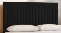 Knight Sleep Emily Plush Velvet Divan Bed Set with Princess Mattress & Headboard in Black - Size: Single - thumbnail 4