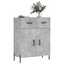 Berkfield Home Sideboard Concrete Grey 69.5x34x90 cm Engineered Wood - thumbnail 3