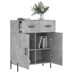 Berkfield Home Sideboard Concrete Grey 69.5x34x90 cm Engineered Wood - thumbnail 4