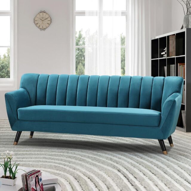 Artemis Home Morgan 3 Seat Sofa in Teal - image 1