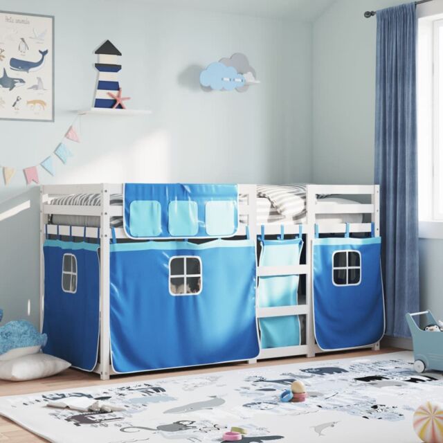 Berkfield Home Bunk Bed without Mattress Blue 80x200 cm Solid Wood Pine - image 1