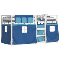 Berkfield Home Bunk Bed without Mattress Blue 80x200 cm Solid Wood Pine - thumbnail 4