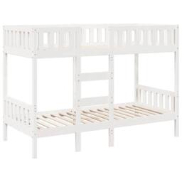 Berkfield Home Stable Bunk Bed White 90x190 cm Solid Wood Pine - thumbnail 3
