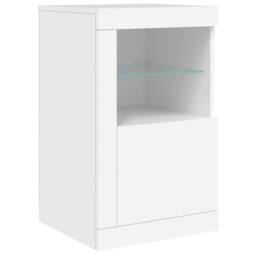 Berkfield Home Sideboard with LED Lights White 123x37x67 cm - Size: 123 x 37 x 67 cm - thumbnail 9
