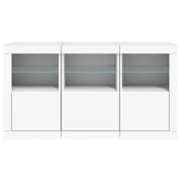 Berkfield Home Sideboard with LED Lights White 123x37x67 cm - Size: 123 x 37 x 67 cm - thumbnail 6