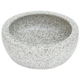 Berkfield Home Countertop Basin Grey Round Œ¶41x14 cm Ceramic - Size: 41x14 cm - thumbnail 3
