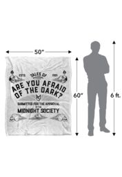 Nickelodeon Are You Afriad of The Dark? Tales of Paranormal Silky Touch Super Soft Throw Blanket 152 X 127 cm in White - thumbnail 5