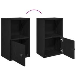 Berkfield Home Durable Bookcase Black Oak 31x24x52 cm Engineered Wood - Size: 31 x 24 x 52 cm - thumbnail 8