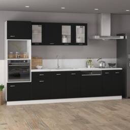 Berkfield Home Durable Drawer Bottom Cabinet Black 50x46x81.5 cm Engineered Wood - thumbnail 1