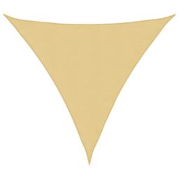 Berkfield Home Sun Shade Sail Sand 4x4x4 m 100% Polyester Oxford in Yellow - thumbnail 2
