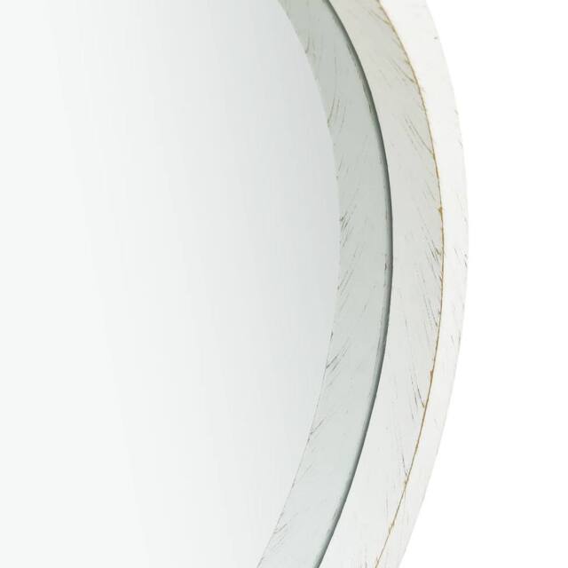 Berkfield Home Wall Mirror with Strap 40 cm White - image 1