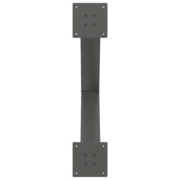 Berkfield Home Modern Dining Table Legs X-Shaped 2 pcs Anthracite 80x(72-73) cm Steel in Dark Grey - thumbnail 7
